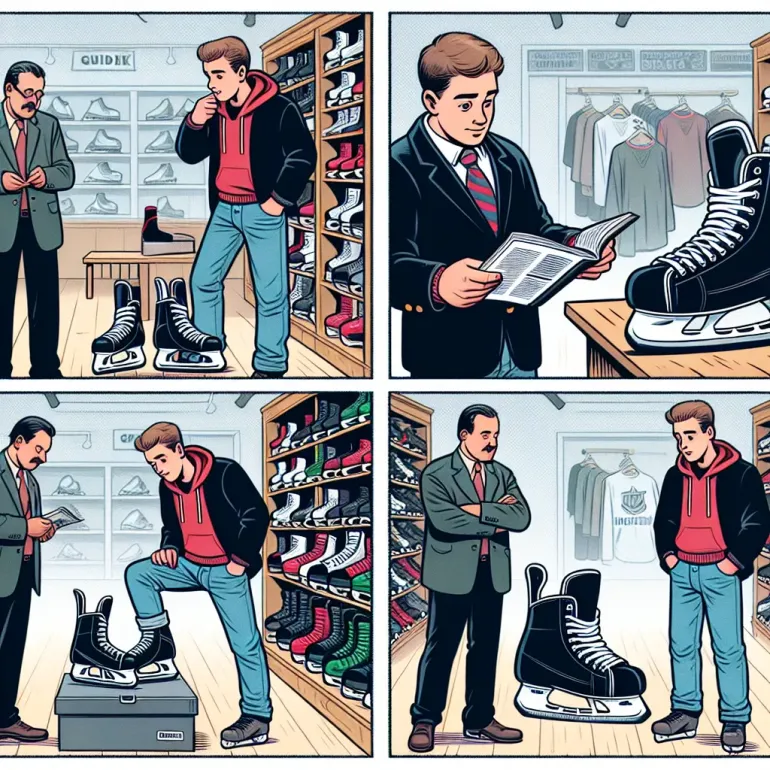 как подобрать размер коньков для хоккея