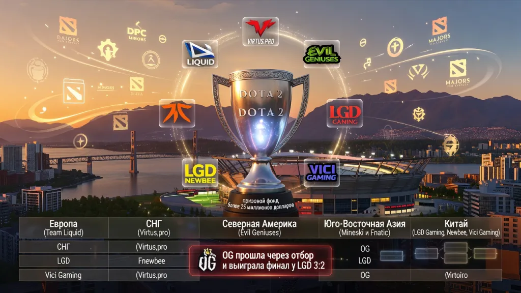 Прямые инвайты на The International 2018: какие команды попали без отбора