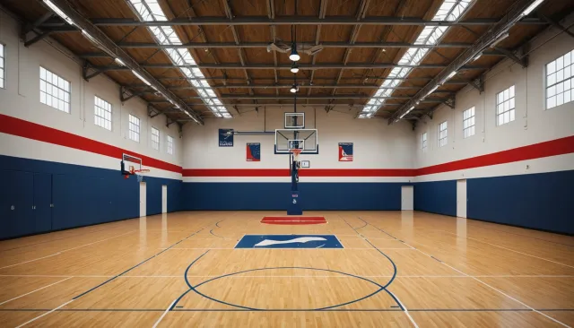 Зал для игры в баскетбол - Минимальная высота потолка для баскетбольной площадки по нормам